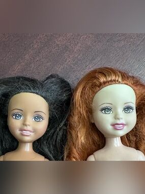 TWO of the Wee Three Friends Mattel Vintage 2000 Fashion Dolls 10" Janet & Lila